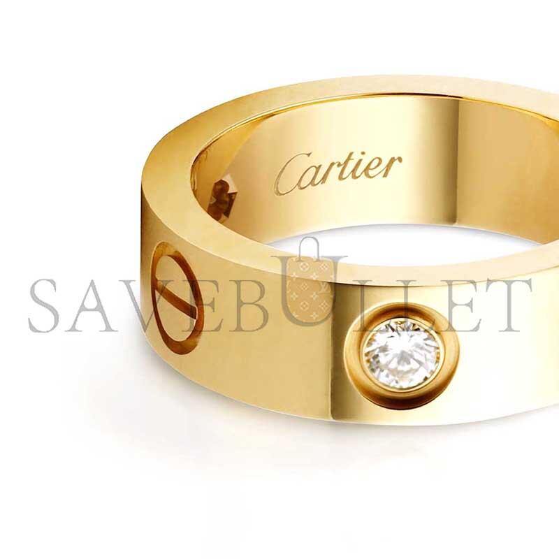 CARTIER LOVE RING, CLASSIC MODEL, 3 DIAMONDS CRB4032400